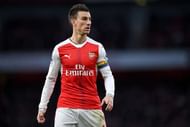 LONDON, ENGLAND - NOVEMBER 27: Laurent Koscielny of Arsenal looks on during the Premier League match between Arsenal and AFC Bournemouth at Emirates Stadium on November 27, 2016 in London, England.  (Photo by Shaun Botterill/Getty Images)